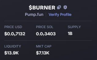 IronMuskz's tweet photo. 📌 HOT ALPHA
$BURNER 💰 MC: 7.1 K  
✅ Contract: 7xPzfBuwTH7HBmYyZNdPag69FkfK5evkbc8gtFYkpump
⚡️ Chain: $SOL 

🔥 Comment below if you’re in! Let’s moon together 🌕
#Solana #Bitcoin #Ethereum #Tether #HODL #DEGENS #MOON #ALPHA #FOMO #TRUMP #LUMI #MACK #FCP # WAI #BLOCKAI #EOS https://t.co/QnN2Uhs6ac