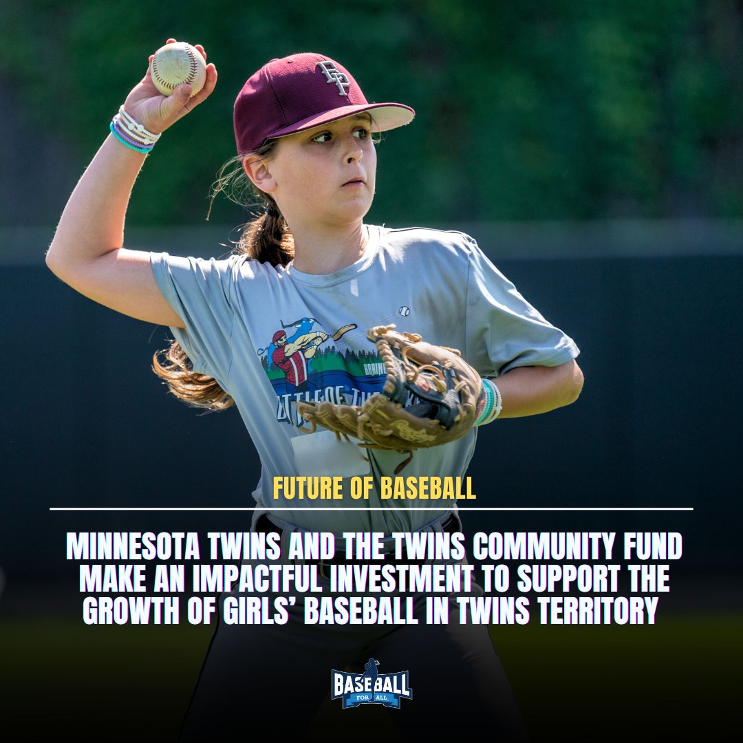 Baseball For All (@baseballfor_all) on Twitter photo “The Minnesota Twins believe girls belong in baseball,” says <a href="/ChelseyFalzone/">Chelsey Falzone</a> , Manager of Youth Engagement. “Baseball and softball are different sports, and we know some girls just want to play baseball. I was one of them."
Read more: bit.ly/3CbgJwq “The Minnesota Twins believe girls belong in baseball,” says <a href="/ChelseyFalzone/">Chelsey Falzone</a> , Manager of Youth Engagement. “Baseball and softball are different sports, and we know some girls just want to play baseball. I was one of them."
Read more: bit.ly/3CbgJwq