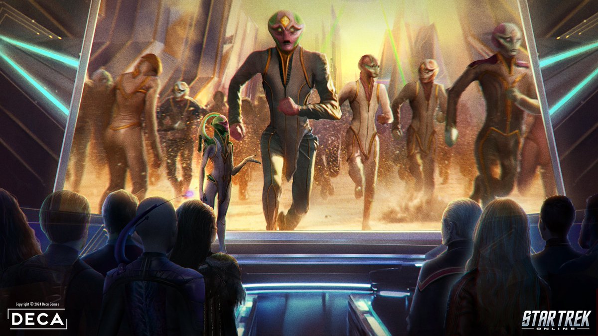 my illustration for <a href="/trekonlinegame/">Star Trek Online</a>'s latest lore blog, "Cybernetic Onslaught" #StarTrekOnline #LoreBlog #STOLoreBlog #StarTrekOnline