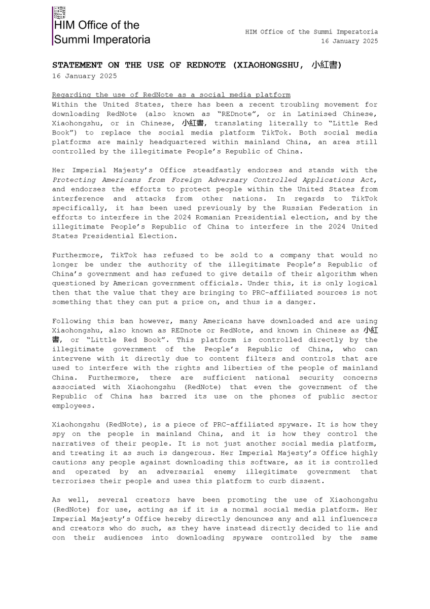 HIM Government of Cycoldia tweet media