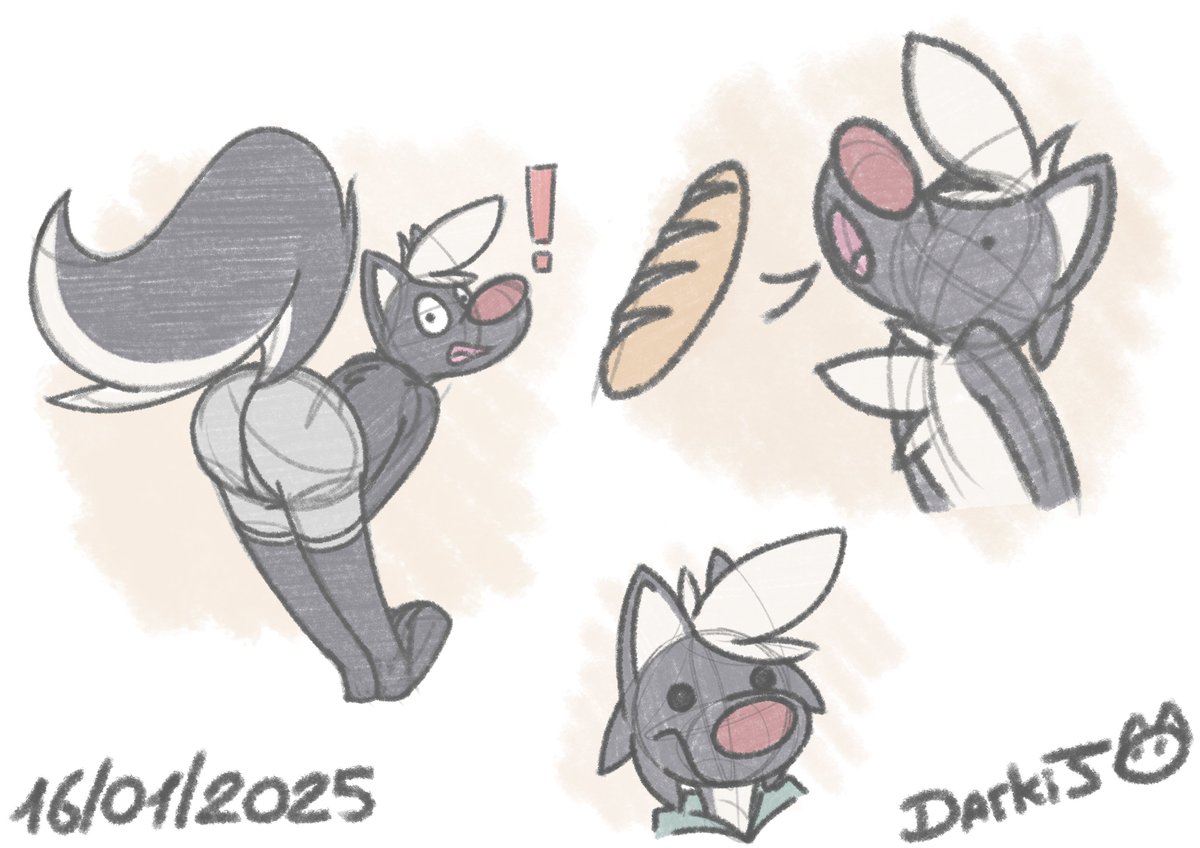 Wanted to draw that little skunk ✏️🦨