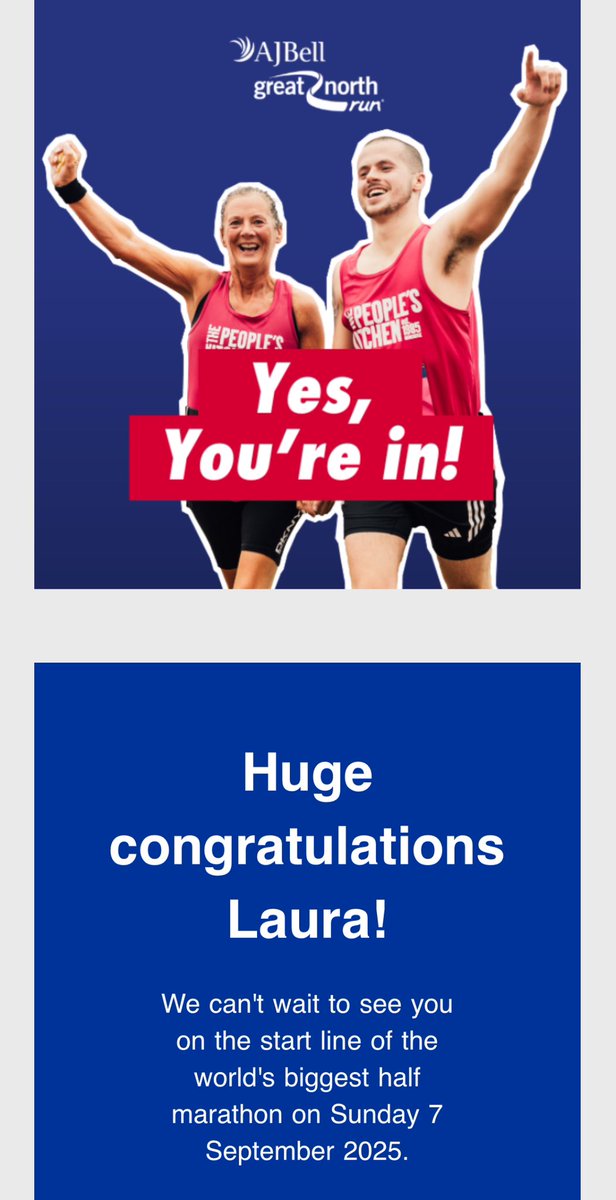 itsLauraAllison's tweet photo. and just like that - WE GO AGAIN @Great_Run https://t.co/akMXvmgQSR