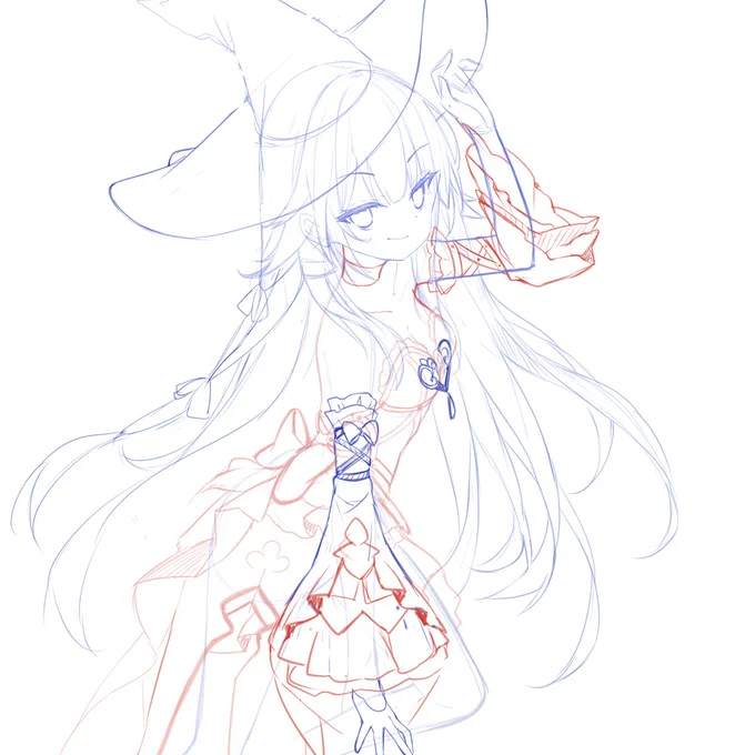 久しぶりゲームの新しいキャラを描きましたー!ヘルタはとても可愛すぎ! めっちゃ綺麗!!!>////< #崩壊スターレイル  #HonkaiStarRail 