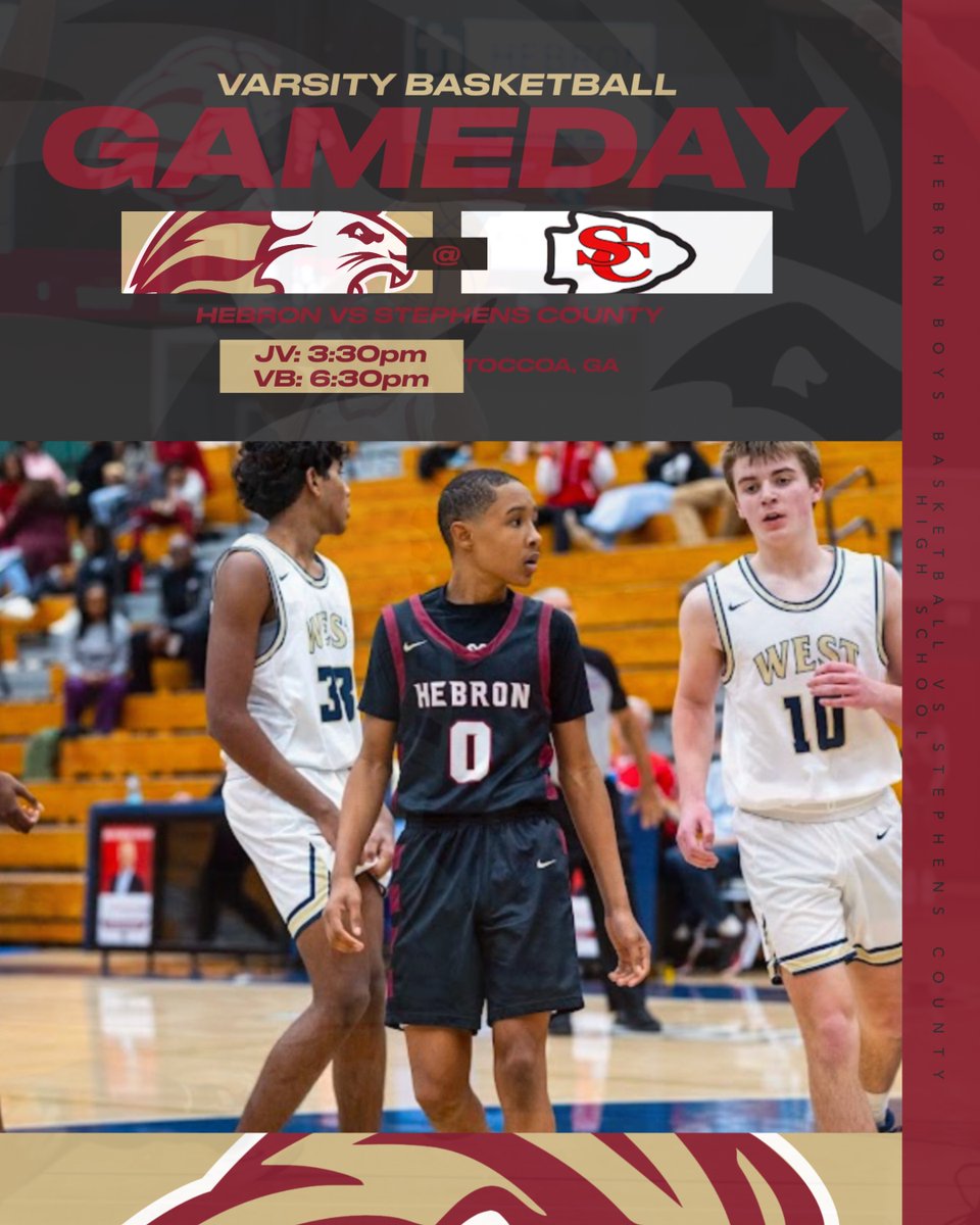 hebron_hoops's tweet photo. 🆚@stephenscountybasketball
📅 Jan. 14th
🕢Jv: 3:30pm
VB: 6:30pm
📍Toccoa, GA
#hebronhoops #together https://t.co/nDsmu3fDbP