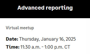 DSDinc's tweet image. Ready to take your reporting skills to the next level? Join us TODAY, January 16, 2025, for our virtual meetup! Dive deep into the Interactive Custom Report Writer and Visual Explorer. Elevate your dat... sage.com/en-us/sage-bus…

#SageIntacct #AdvancedReporting #DataVisualization
