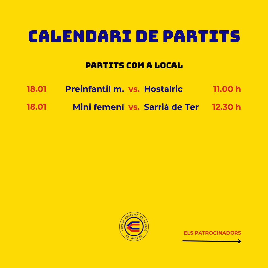 Club Bàsquet Grifeu-Llançà tweet media