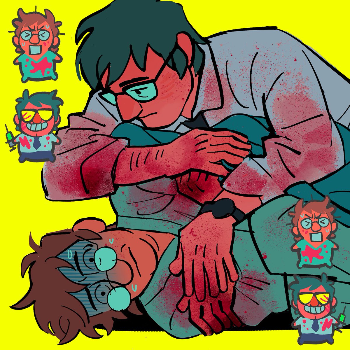taffypointby's tweet photo. got requested to do a re-animator x fiddauthor so here's a doodle https://t.co/vNd6Awsnez