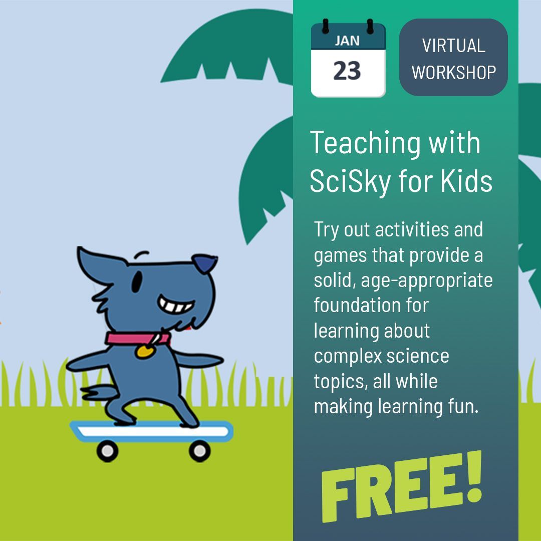 Join @ucarscied's teacher professional development team for their Jeff the Yeti for Teaching With SkySci For Kids! The event will be Thursday, January 23, 2025 @ 04:00 PM-05:00 PM (MST). This is an event you won't want to miss! Register today at ➡️ buff.ly/40zkhC9