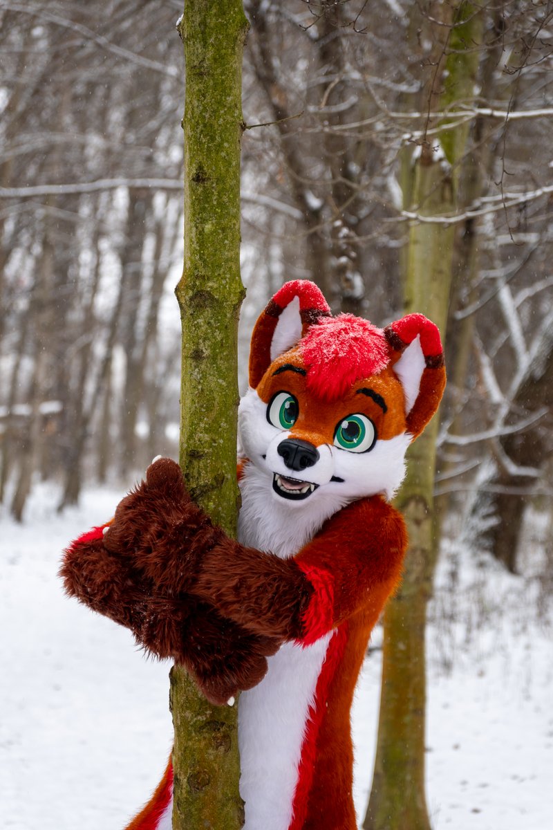 Found the perfect tree to hug! 🦊🌳

📷 • <a href="/McFurryTek/">Tekie ✨</a> 
🧵 • @R5suits, <a href="/RokajTheHusky/">Rokaj</a> 

#Fursuit #Furry #FursuitEveryday #FursuitFriday