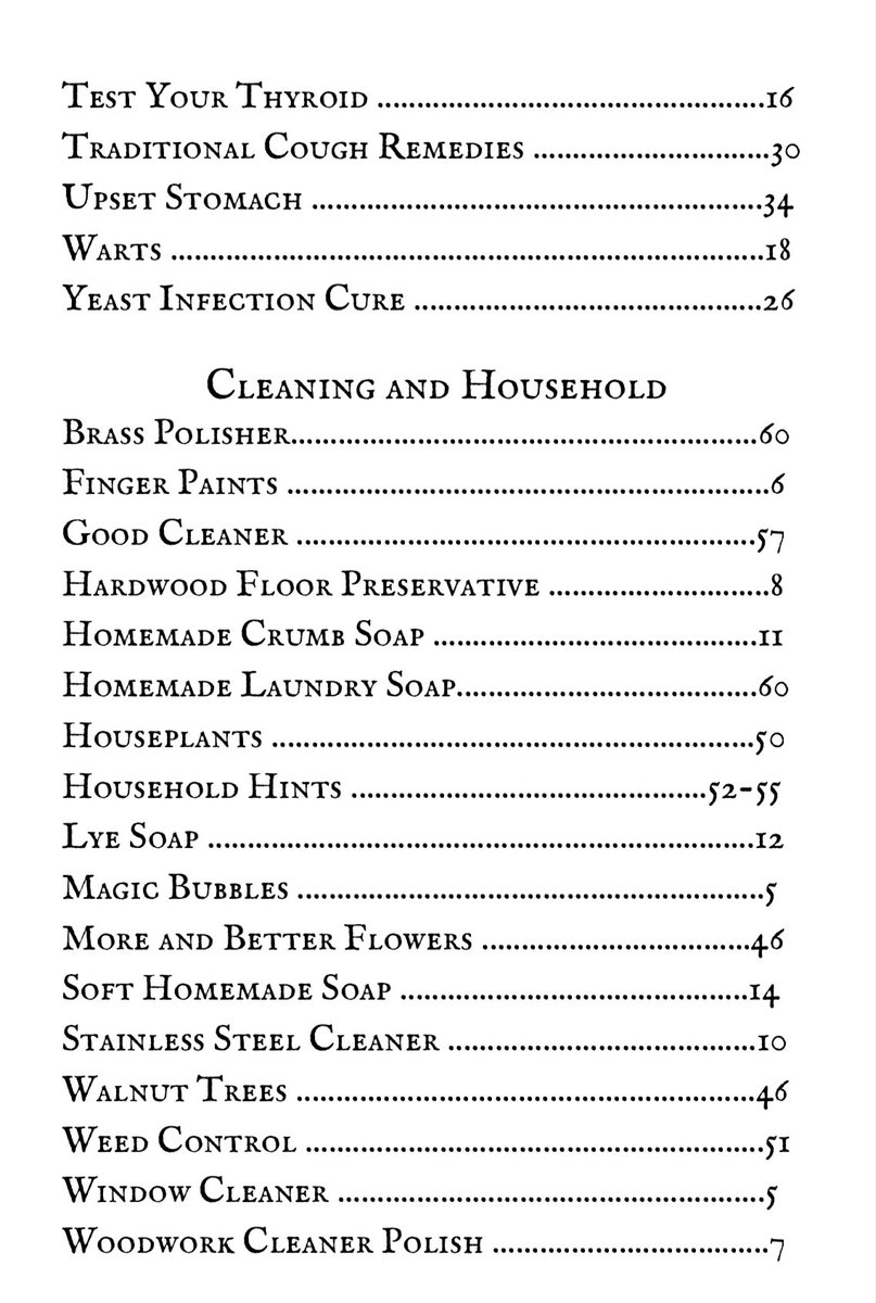 lovina_zook's tweet photo. Below is the index to my home remedies book that’s available on my website. https://t.co/HQX3rnJlTc https://t.co/CeSV9tWAXM