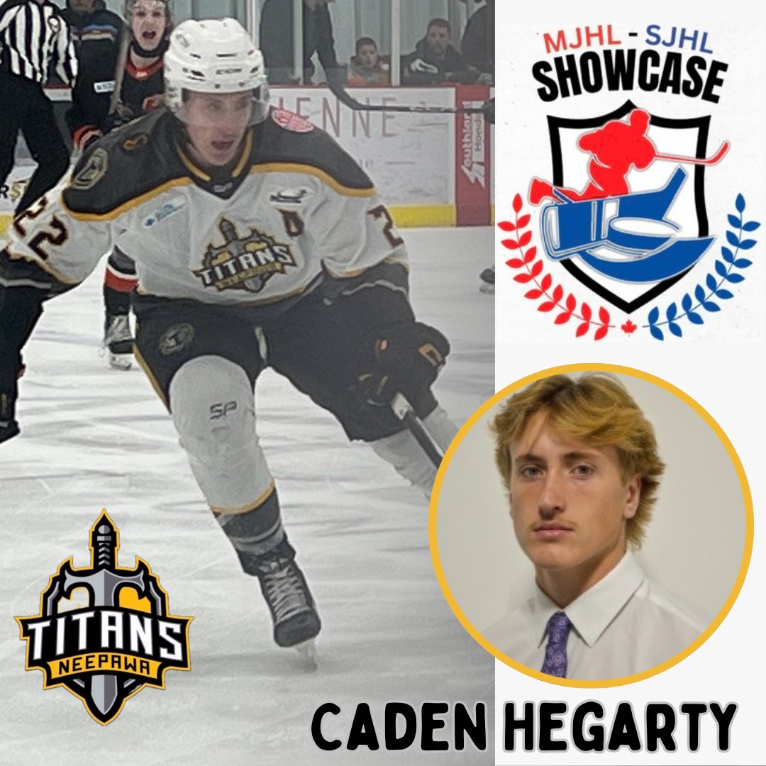 Neepawa Titans (@mjhltitans) on Twitter photo Congratulations to forward <a href="/CadenHegarty/">Caden Hegarty</a> who has been named to Team MJHL at the upcoming MJHL-SJHL Showcase.
#MJHLSHOWCASE🏒🥅 Congratulations to forward <a href="/CadenHegarty/">Caden Hegarty</a> who has been named to Team MJHL at the upcoming MJHL-SJHL Showcase.
#MJHLSHOWCASE🏒🥅