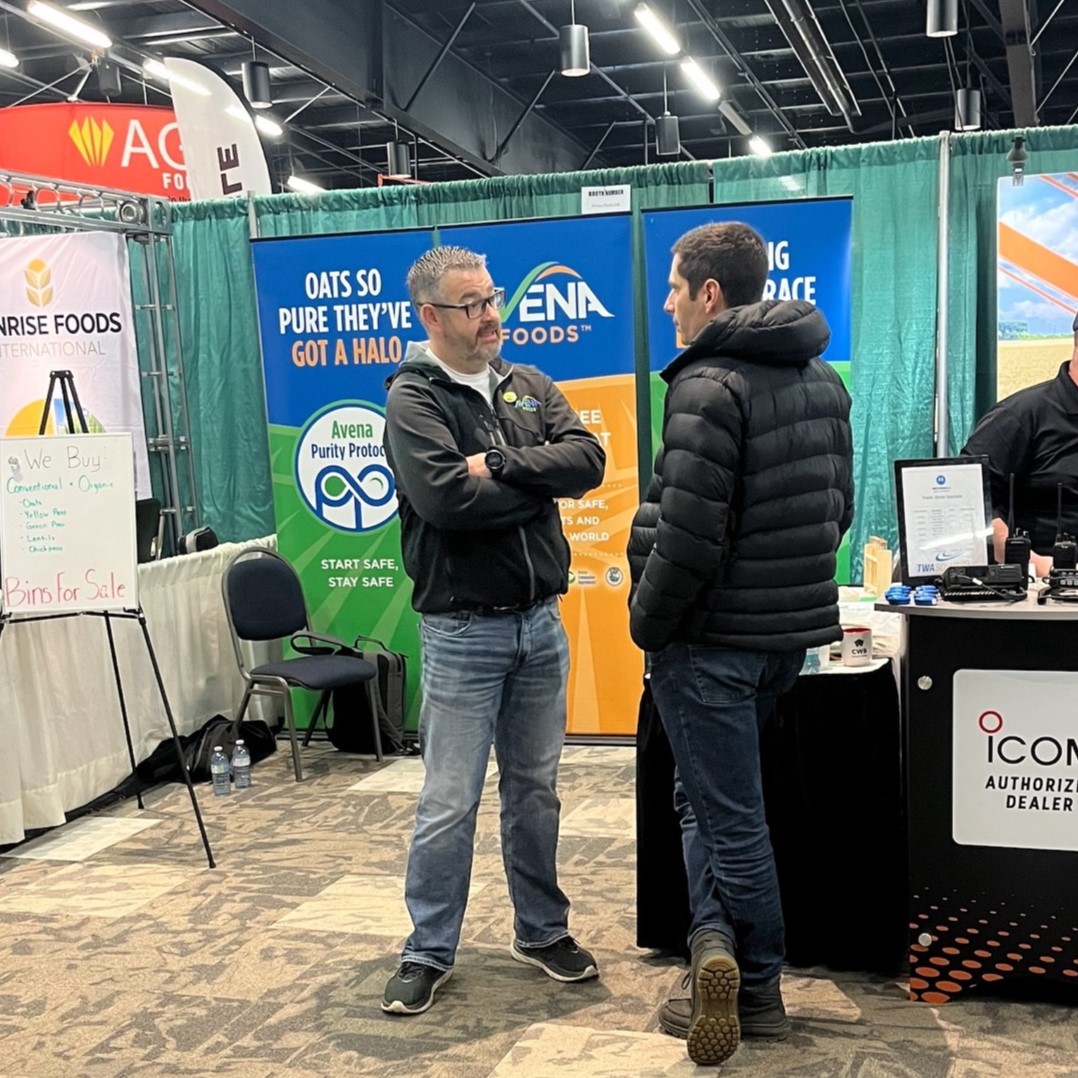 AvenaFoods's tweet photo. Today is the final day of the 2025 Western Canadian Crop Production Show in Saskatoon. Don’t miss the chance to visit us at Booth B115! Our grain procurement team are ready to meet and catch up with you!

#WCCPS25 #Oats #Pulses #CropProduction https://t.co/8GryZRjEHp