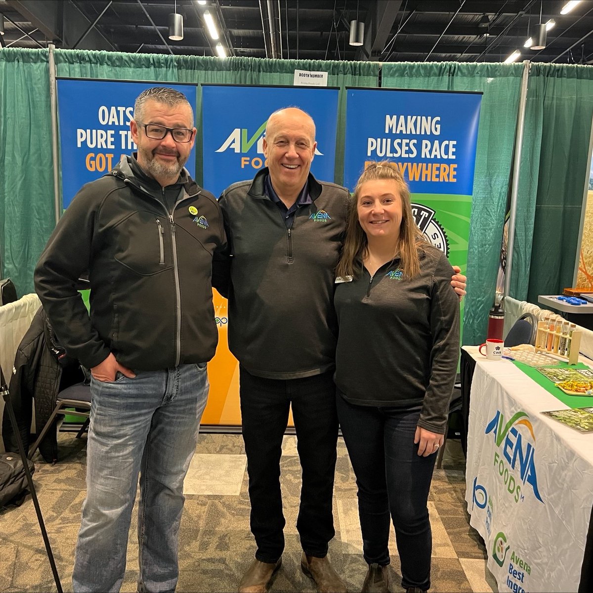 AvenaFoods's tweet photo. Today is the final day of the 2025 Western Canadian Crop Production Show in Saskatoon. Don’t miss the chance to visit us at Booth B115! Our grain procurement team are ready to meet and catch up with you!

#WCCPS25 #Oats #Pulses #CropProduction https://t.co/8GryZRjEHp