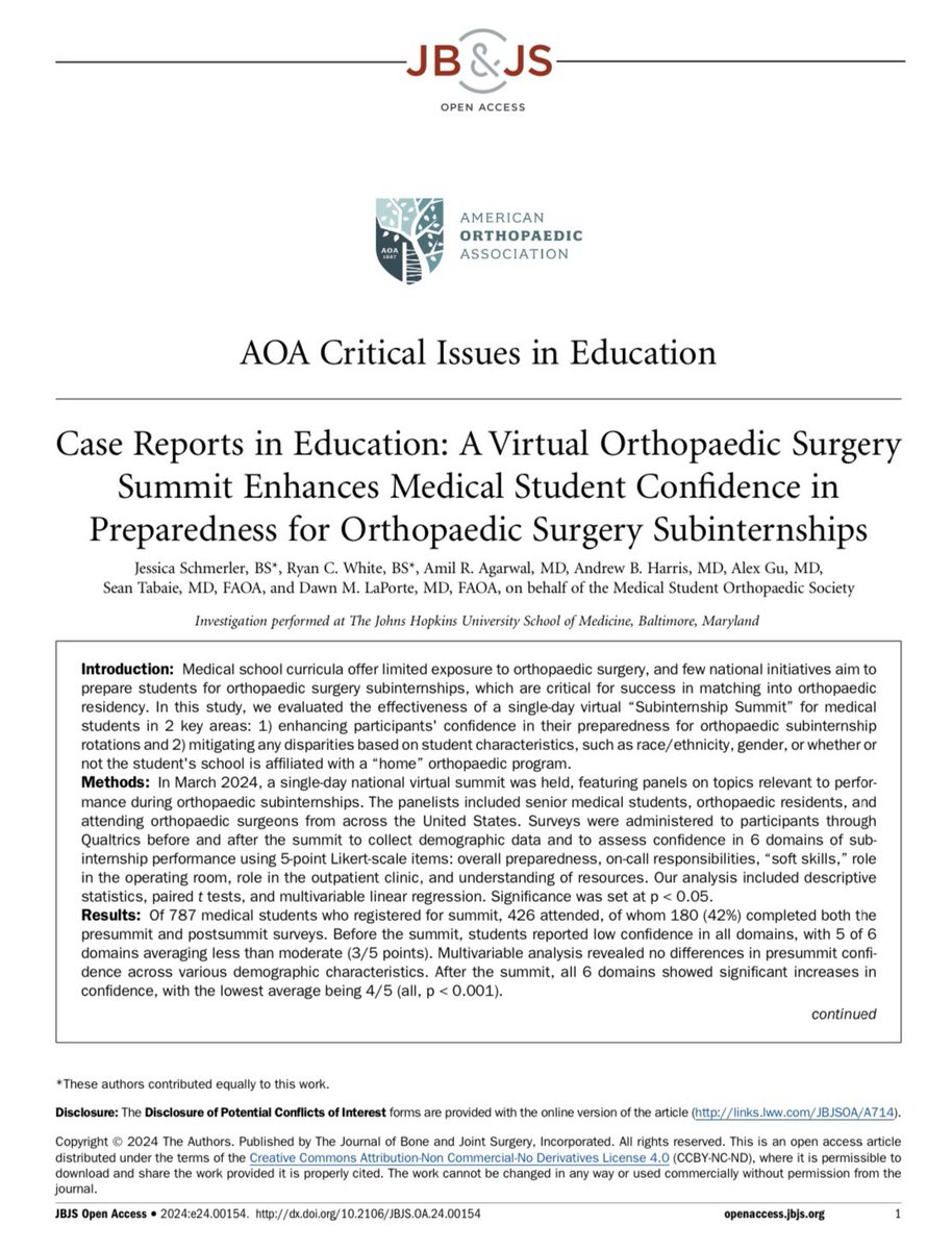 DianeGhanem's tweet photo. We had a very sportsy @HopkinsOrtho journal club last night. Great articles by @DrBrianFeeley and team, and our very own @dlaport1 with @jschmerls, @amilragarwal and @_AndyHarrisMD. To say that I was thrilled and excited during every discussion would be an understatement ⚽️🦾🚀♥️ https://t.co/2JLp4yd9j7