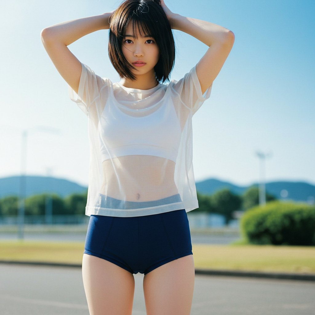 yoko595's tweet photo. #AIart #AI美女 #ブルマー

透過てすと😆
sheerとか transparent materials？

#imageFX https://t.co/DRKWiVADhw