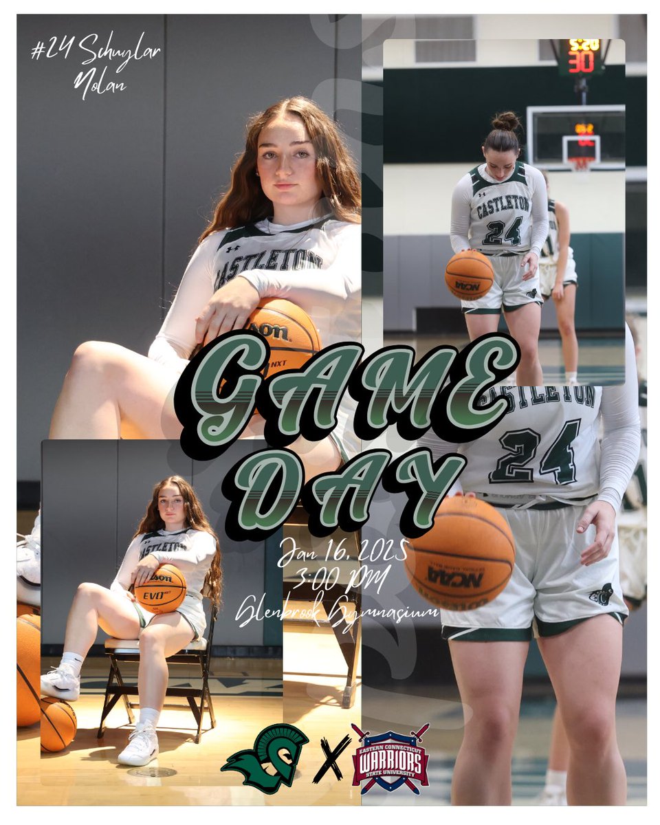 𝐇𝐞𝐫𝐞 𝐰𝐞 𝐠𝐨𝐨𝐨𝐨 😈 

We’re back at H O M E hosting Eastern Connecticut State for another LEC match-up! Tip-off at 3:00 PM ‼️ 

#WeAreCastleton #GoSpartans