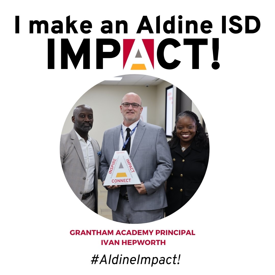 Aldine ISD (@aldineisd) on Twitter photo 🎉 Shoutout to <a href="/Grantham_AISD/">Grantham Academy for Engineering</a> Principal Ivan Hepworth for winning the Aldine Impact Award at today’s ILT Meeting! Your hard work and dedication are driving positive change across the district by developing leaders for tomorrow. Congratulations on this well-deserved recognition! 🎉 Shoutout to <a href="/Grantham_AISD/">Grantham Academy for Engineering</a> Principal Ivan Hepworth for winning the Aldine Impact Award at today’s ILT Meeting! Your hard work and dedication are driving positive change across the district by developing leaders for tomorrow. Congratulations on this well-deserved recognition!