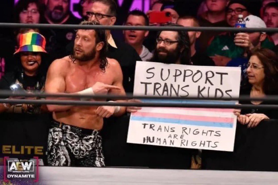 Und1sputedAngel's tweet photo. A VERY necessary thread of pro wrestlers supporting the LGBTQ+ Community

🧵:

The Elite - Kenny Omega, Hangman Adam Page, Matt and Nick Jackson, Cody Rhodes https://t.co/xtGqYTpytf