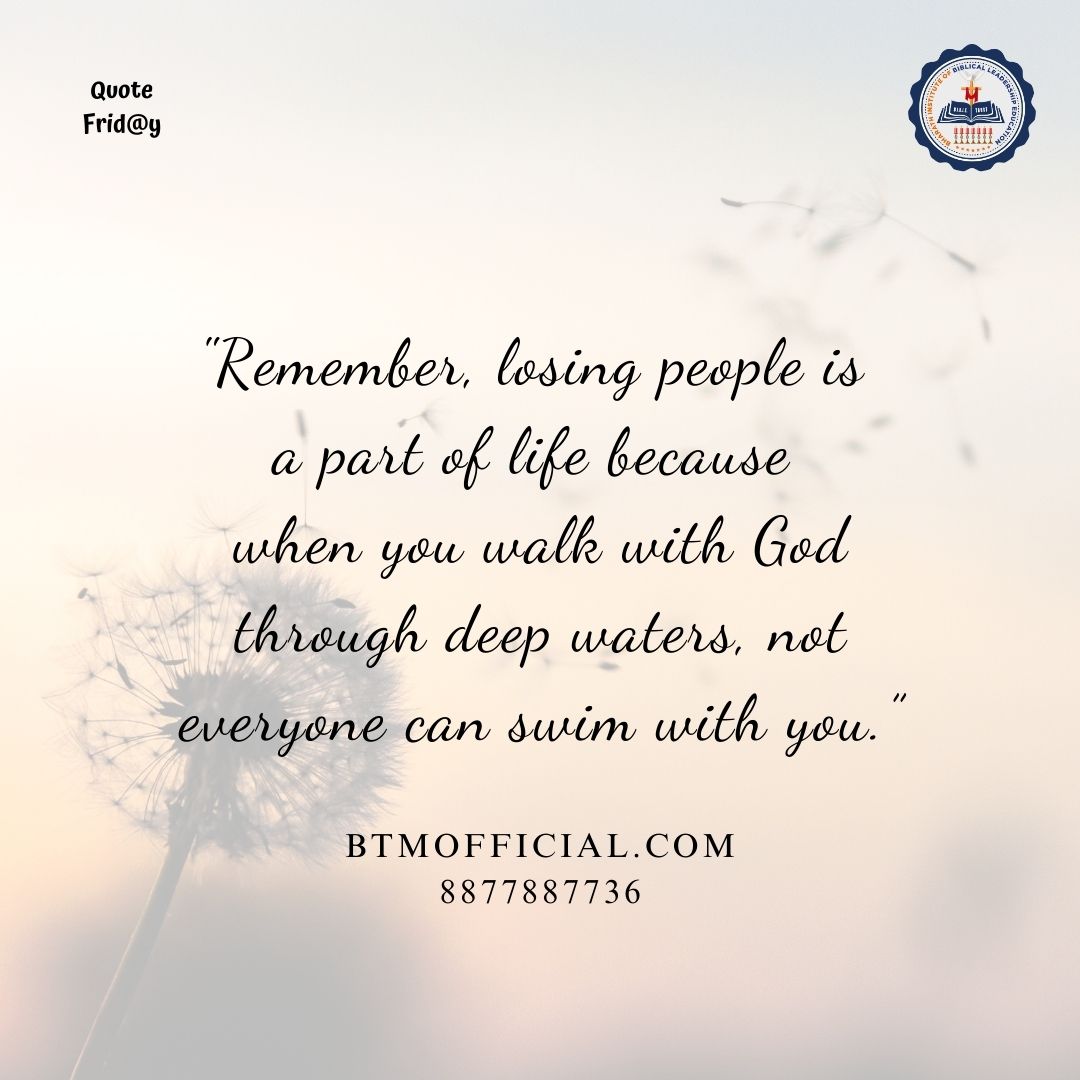 BTM_official23's tweet photo. #Ssef (Something #Special Every #Friday )
#Quotefriday #English
#Bibletrustministries #BTM ​#Truewisdom ​#Bible ​#Quotes #Christianquotes #God #Faith #Peace #Hope #Love #theBible #theLord ​#BTMOfficial #remember #losing #life #walk #God #deep #waters #everyone #swim https://t.co/3uf3COcMW0