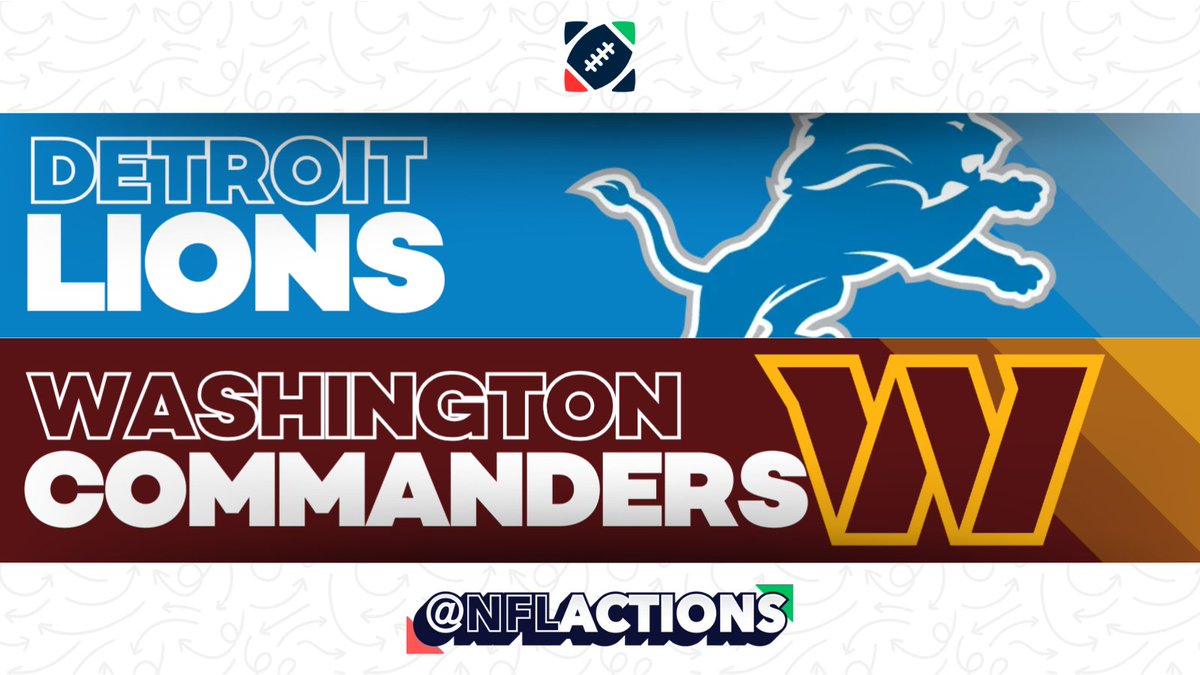 NFLActions's tweet photo. This is a tough one for me... It's a toss-up. 

Who you got?

❤️ = Lions #Lions #OnePride 
🔁 = Commanders #Commanders #HTTC https://t.co/No1pTm5Y8t