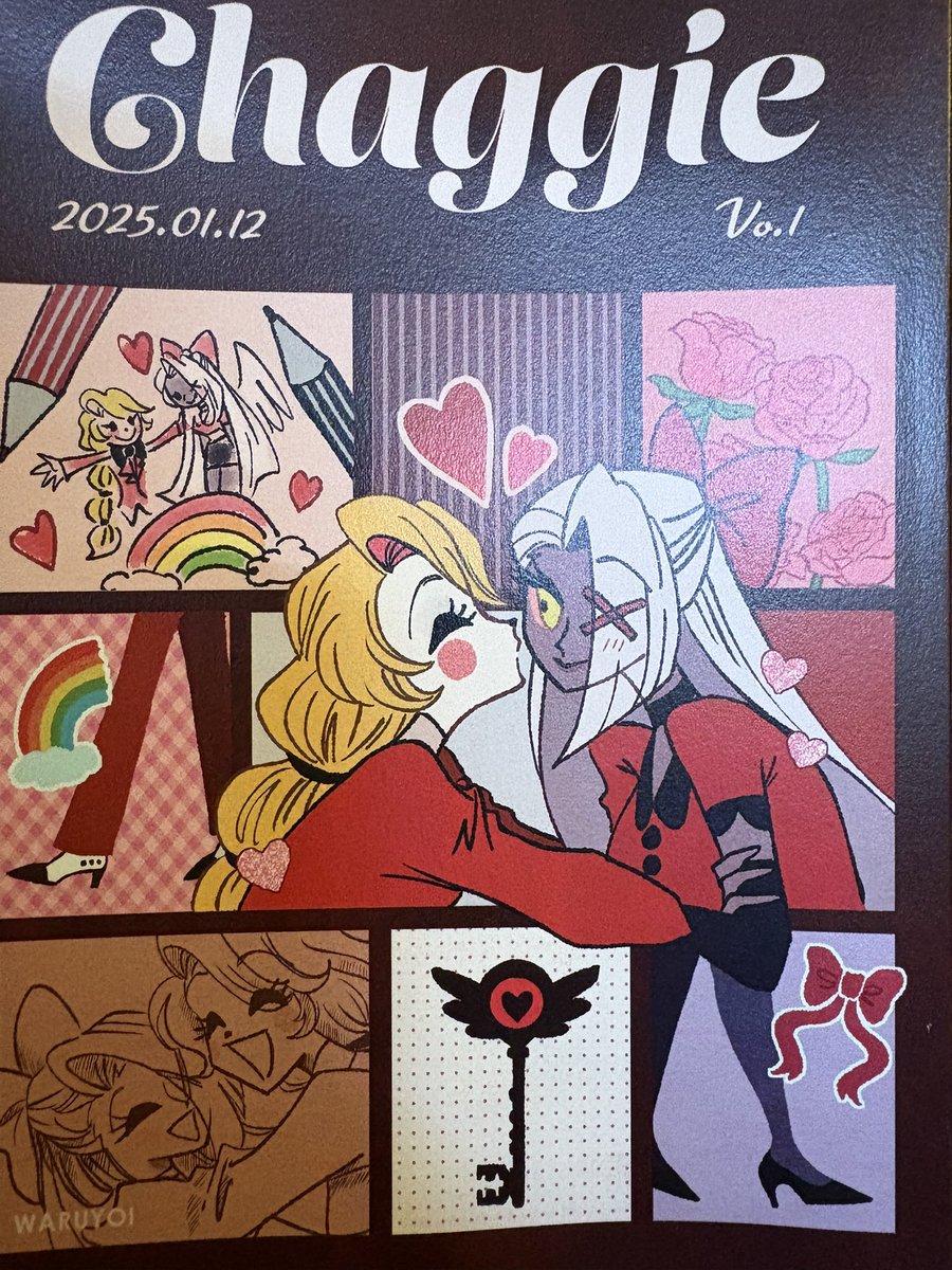 【Caggie】悪酔いさん(@_waruwaruyoi_ )
可愛いが詰め込まれた1冊!私服デザインのセンスが良すぎるしヴァギーの髪型かえてるのもどれも似合ってて可愛い!ちょうちょとみつばち、愛らしすぎてずっと口角上がりながら見てました。グッズにして欲しい可愛さ……愛だ……