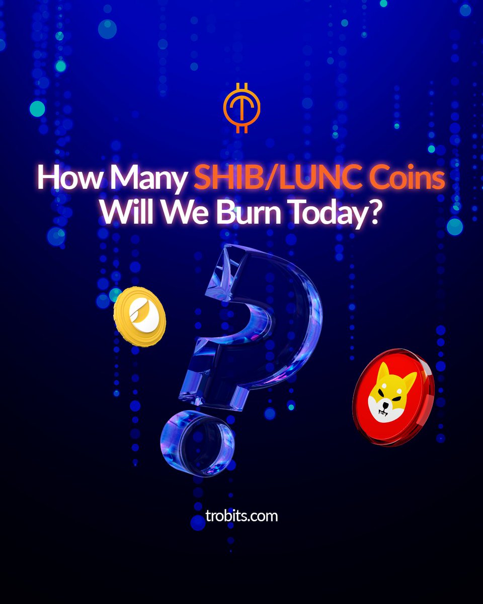 Trobits_inc's tweet photo. It’s up to YOU! 🚀🚀🚀
The more you visit https://t.co/KZX60ETfvG, the more SHIB & LUNC we burn.
How many coins will you help burn today? 🔥🔥🔥
#trobits #shibburn #luncburn #shibarmy #luncto1 #burntogether https://t.co/Pgil0aaxWh