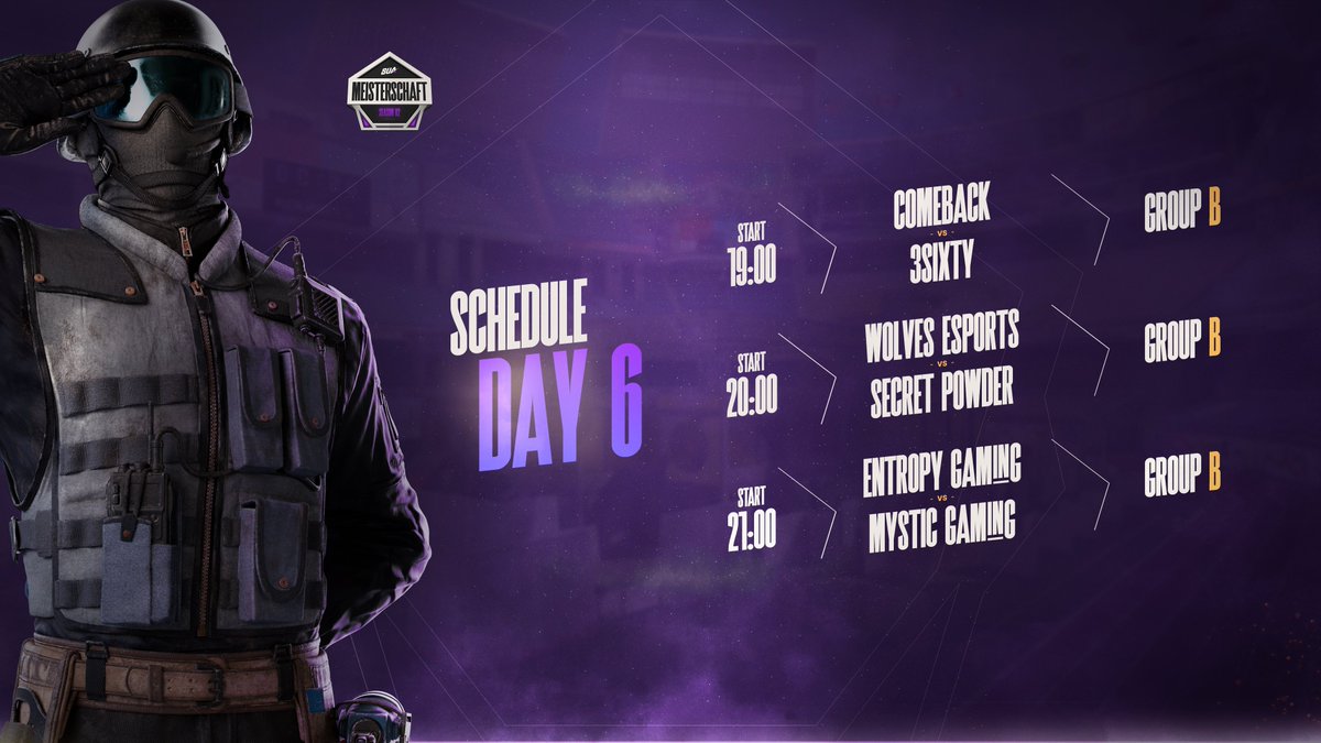 Meisterschaft_'s tweet photo. #DieMeisterschaft - Season 2 | Matchday 6 - Gruppe B
🎙️ @Dieanic & @ToastbrotDorni (später: @silver219_)
🎮 @Petak_R6 & @Ogon56
🖥️ @Paeprock & @raypz_
#ComeBack 🆚 #3Sixty
@wolves_esports 🆚 @SECRET_POWDER
@EntropyGaming 🆚 @OfficialMG_2023
🔴LIVE auf twitch tv/Suafps https://t.co/ZH5K7c4kGe