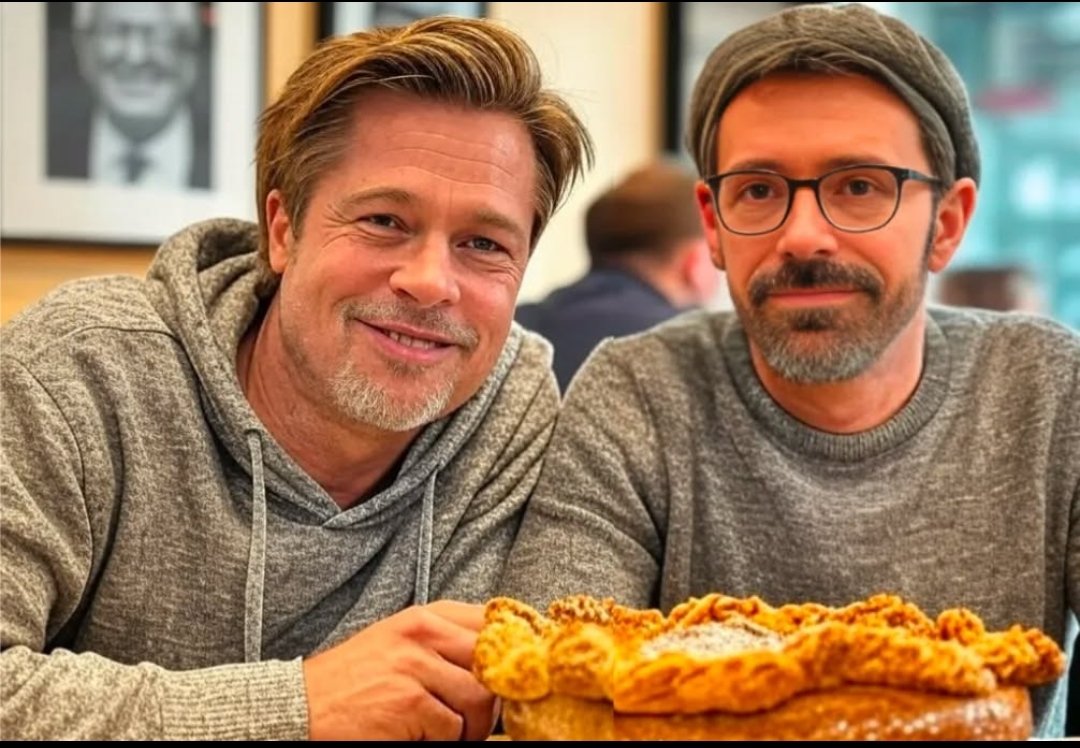 m0ms66's tweet photo. Quand tu ouvres les réseaux en ce moment... #BradPitt #pierrechabrier https://t.co/Alio2XjkCw