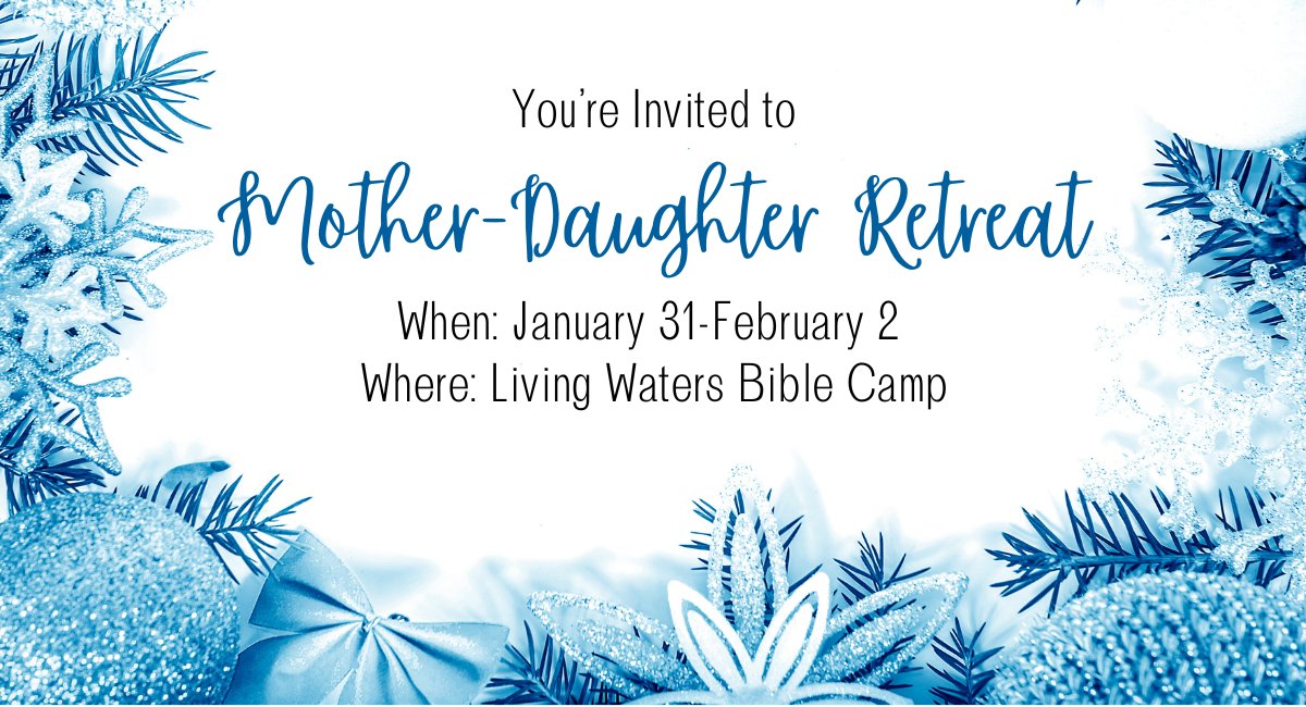 lwbc's tweet photo. Only 15 days until Mother-Daughter Retreat begins! Hear from our speaker, Christy Leverentz, jump in on some special activities, and focus on building relationships with your daughters! Head over to https://t.co/1GF4D2iGIc to sign up! https://t.co/bq0tEjcOWK