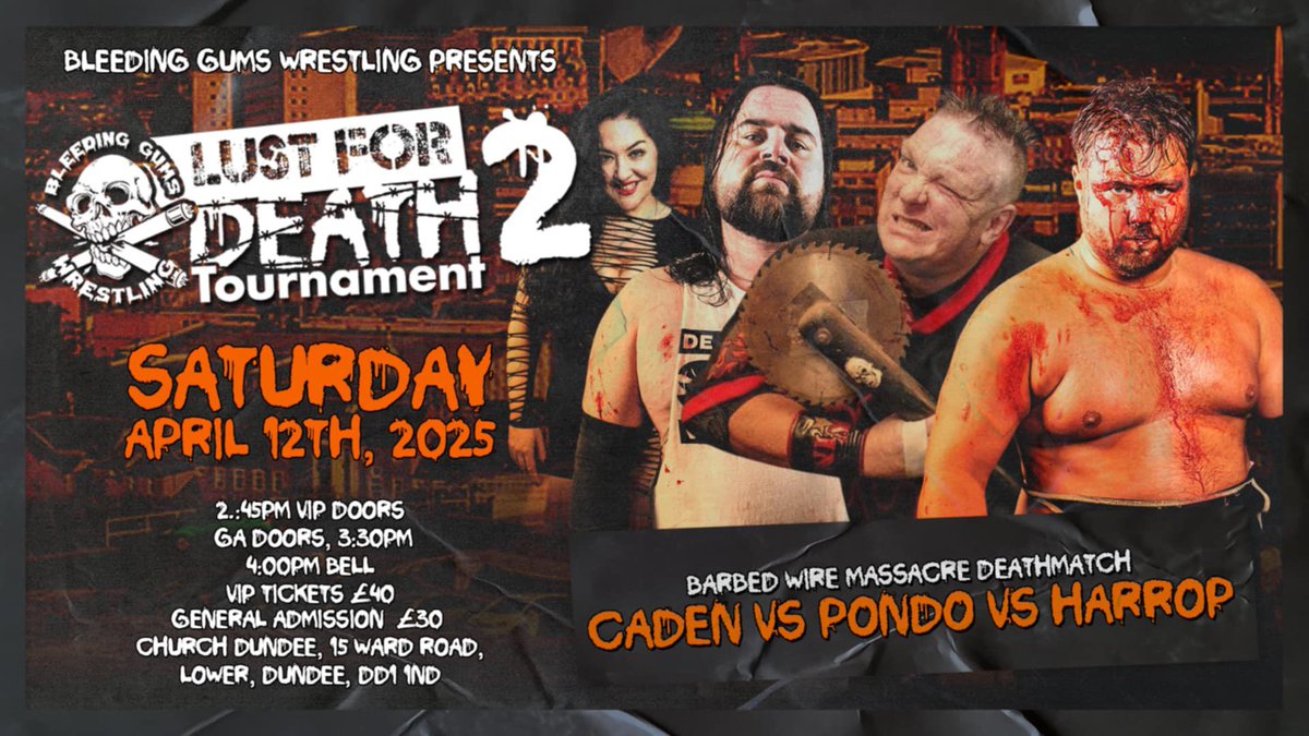 Jack harrop (@jackharrop5617) on Twitter photo 12th April I step in the ring with a legend of deathmatch wrestling in the <a href="/BleedingGums_/">BLEEDING GUMS WRESTLING</a> lust for death tournament Someone I’ve watched for years & even played as in video games <a href="/MadmanPondo/">Madman Pondo</a> this is a big Match for me….
2025 is my year 🔥
#deathmatchwrestling #wrestling 12th April I step in the ring with a legend of deathmatch wrestling in the <a href="/BleedingGums_/">BLEEDING GUMS WRESTLING</a> lust for death tournament Someone I’ve watched for years & even played as in video games <a href="/MadmanPondo/">Madman Pondo</a> this is a big Match for me….
2025 is my year 🔥
#deathmatchwrestling #wrestling