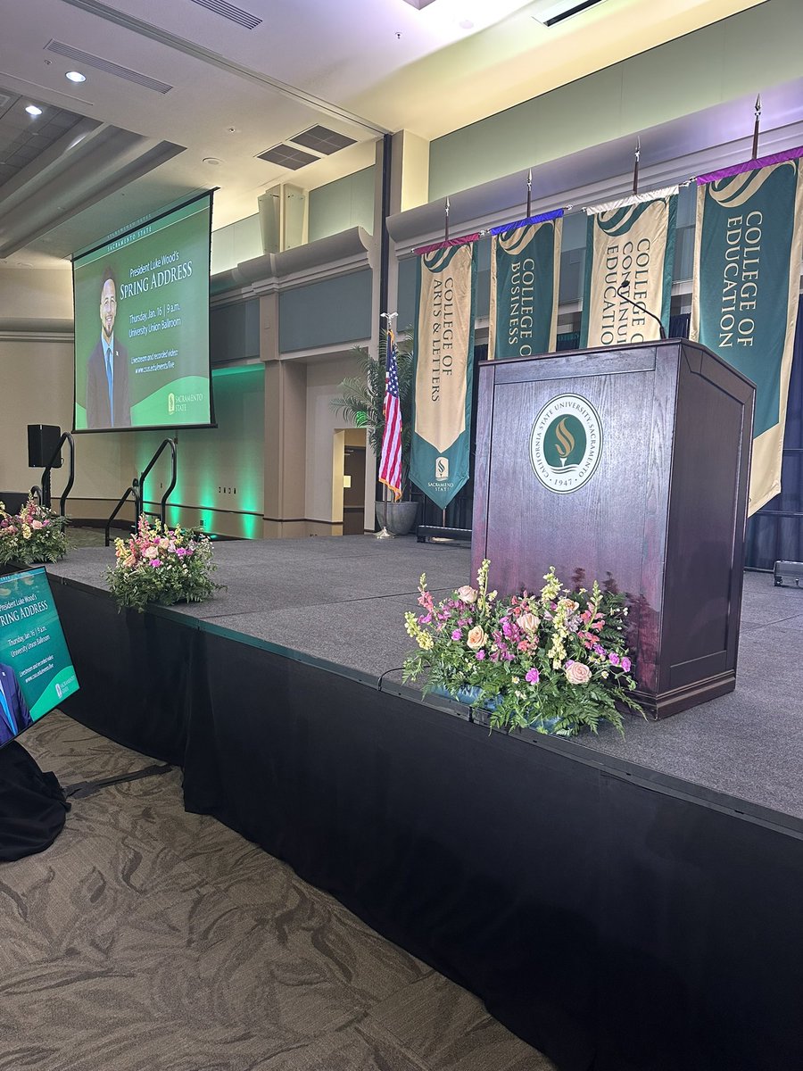 Lanaya Lewis (@lanayalewis) on Twitter photo Sacramento State President <a href="/DrLukeWood/">Dr. Luke Wood</a> is getting ready to share his vision for the upcoming semester in his Spring Address.
<a href="/sacstate/">Sacramento State</a> Sacramento State President <a href="/DrLukeWood/">Dr. Luke Wood</a> is getting ready to share his vision for the upcoming semester in his Spring Address.
<a href="/sacstate/">Sacramento State</a>