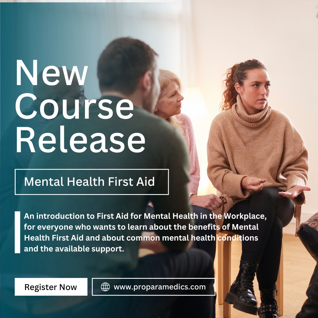 Join our Mental Health First Aid (RQF Level 2) course on 29th Jan. 

✅ Learn to support mental health in the workplace
✅ Recognize common conditions like anxiety &amp; stress
✅ Promote a positive mental health culture
📩 Limited spaces - proparamedics.com/product/mental…