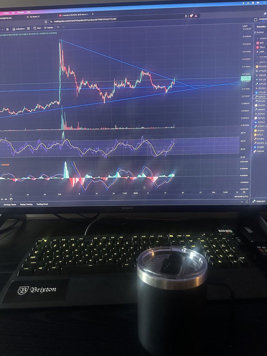 derrick50380556's tweet photo. Two weeks off work….🥳
$RSR is doing that thing that we like….📈
Popping out of the biggest wedge I ever seen!!! 🚀
Let’s goooooooooooooo.🔥❤️
📈Reserve Rights📈
$RSR #Crypto #NewPick #ETH https://t.co/2iKpVjARAL