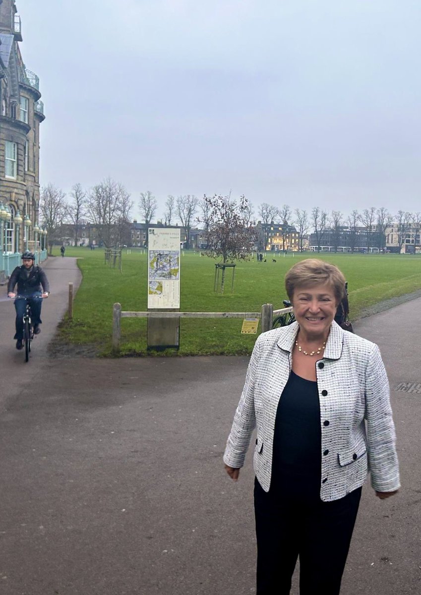 Kristalina Georgieva (@kgeorgieva) on Twitter photo Back in the 🇬🇧 UK to join a gathering of top minds at <a href="/Cambridge_Uni/">Cambridge University</a> looking at the long-term future of the IMF and <a href="/WorldBank/">World Bank</a>. Big thanks to <a href="/malloch_brown/">Mark Malloch-Brown</a> & <a href="/ACHIPatrick4/">Patrick Achi</a> for planning for this event and <a href="/gilliantett/">Gillian Tett</a> & <a href="/elerianm/">Mohamed A. El-Erian</a> for co-hosting. Back in the 🇬🇧 UK to join a gathering of top minds at <a href="/Cambridge_Uni/">Cambridge University</a> looking at the long-term future of the IMF and <a href="/WorldBank/">World Bank</a>. Big thanks to <a href="/malloch_brown/">Mark Malloch-Brown</a> & <a href="/ACHIPatrick4/">Patrick Achi</a> for planning for this event and <a href="/gilliantett/">Gillian Tett</a> & <a href="/elerianm/">Mohamed A. El-Erian</a> for co-hosting.
