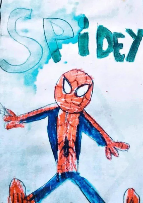 Then and now.#art #Spiderman  