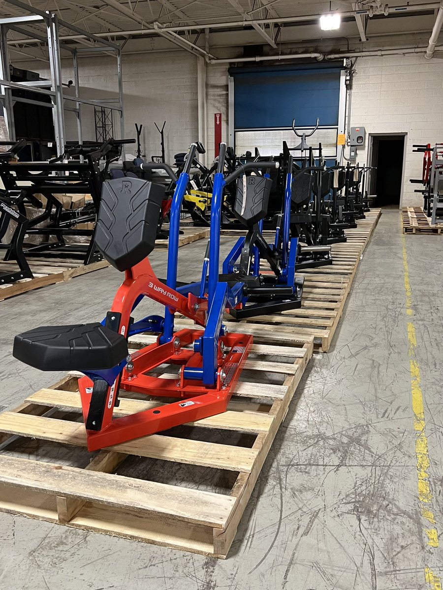 An entire row of 3 Way Rows