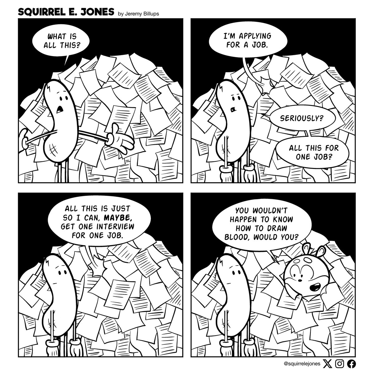 SquirrelEJones's tweet photo. The latest Squirrel E. Jones comic. Thanks for reading! https://t.co/zsdNBY9UZR