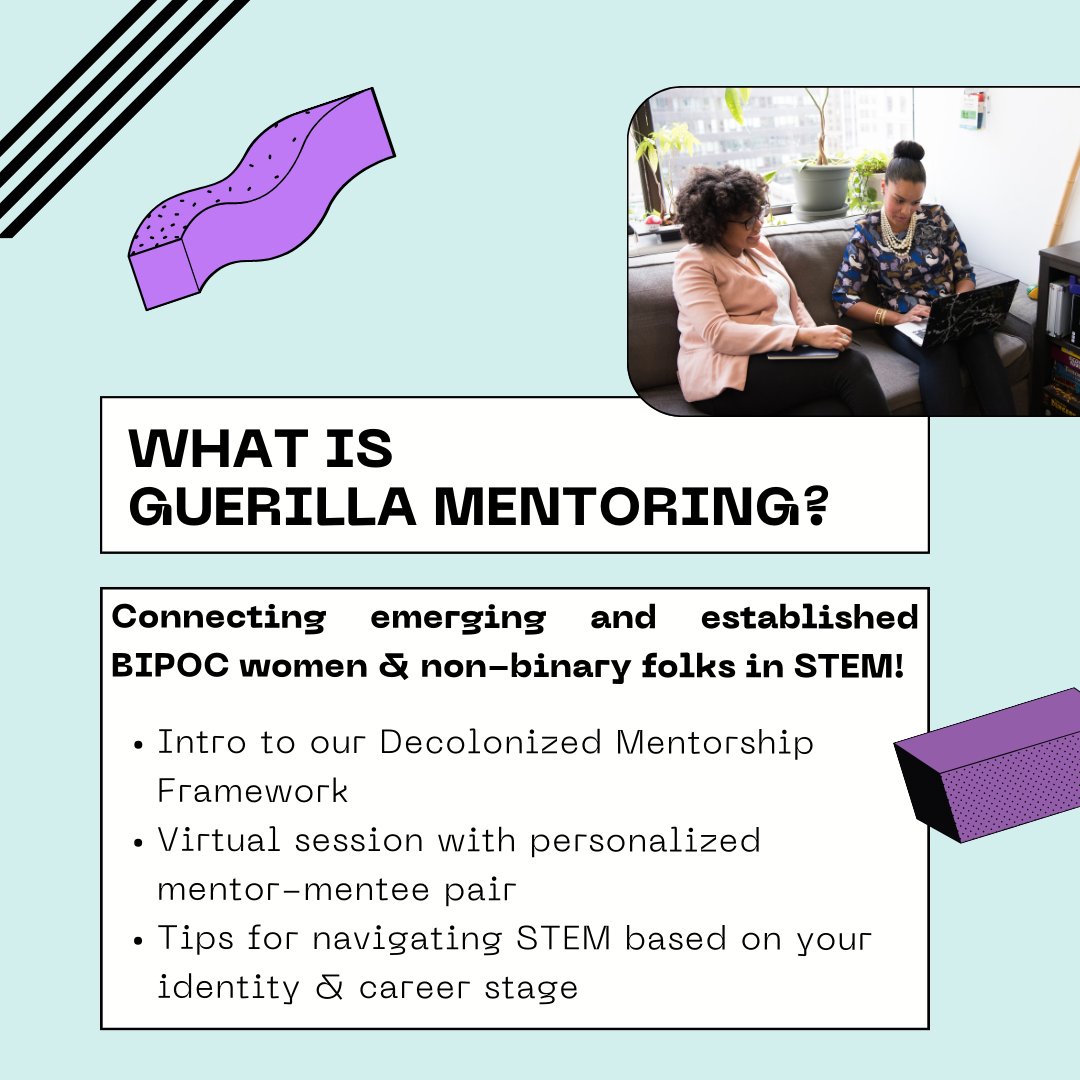 We need mentors from our community (that’s YOU, fam!!) to come through to support and uplift the next generation of women and non-binary folks of color in STEM. Mentors: if you’re available and already game, please sign up below by Friday tinyurl.com/VSGM2025