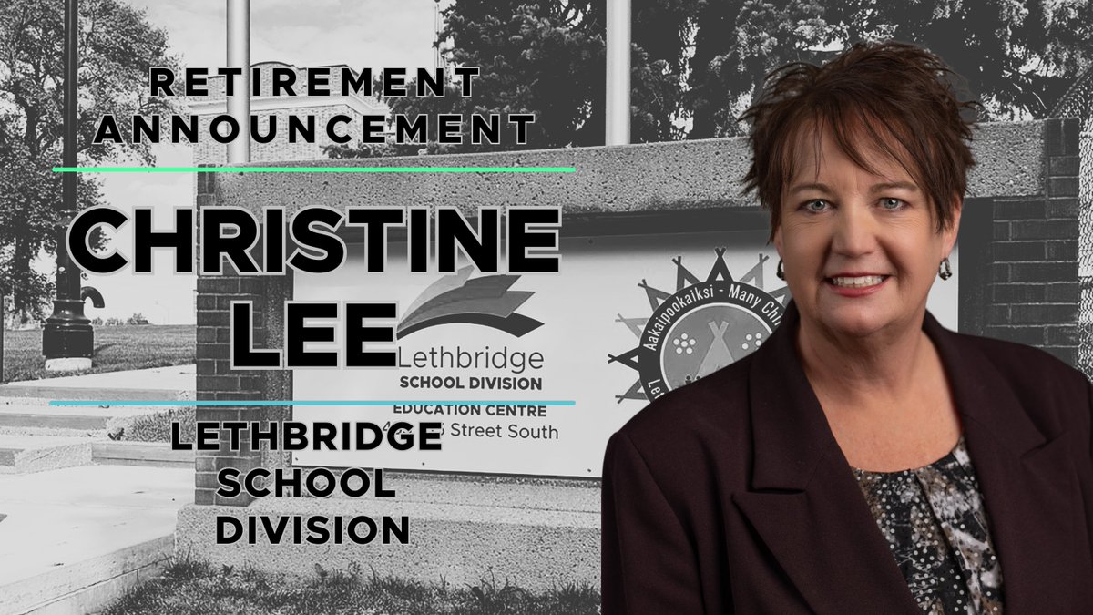 LethSchDivision's tweet photo. @LethSchDivision Associate Superintendent, Business and Operations, Christine Lee, announces her retirement: https://t.co/GKuTAbiF7w https://t.co/Rz0MCyI534