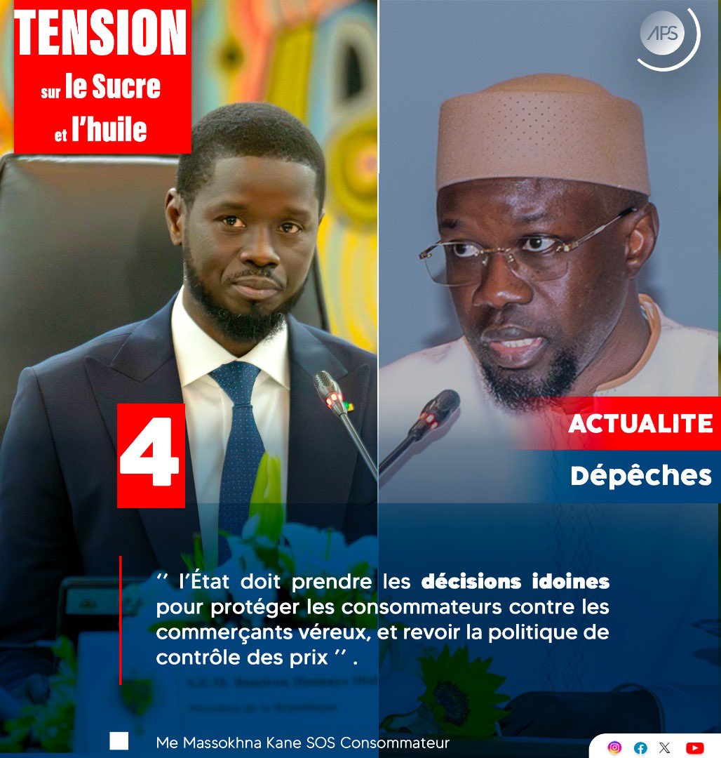 APS_Senegal's tweet photo. 🔴 Des #acteurs #alertent sur le renchérissement des prix de certaines denrées de consommation courante. https://t.co/3lBoQuB5iJ