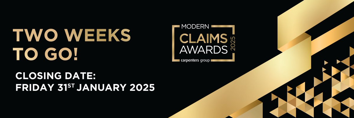 Modern Insurance Magazine (@modinsurancemag) on Twitter photo #TwoWeeksToGo
✨ Could you be the Accident Management Company of the Year?
✨ Or are you the industry’s next Rising Star?
Take a look at the categories and select yours today! modernclaimsawards.com/categories
Submit your entries today to Millie at millie@charltongrant.co.uk. #TwoWeeksToGo
✨ Could you be the Accident Management Company of the Year?
✨ Or are you the industry’s next Rising Star?
Take a look at the categories and select yours today! modernclaimsawards.com/categories
Submit your entries today to Millie at millie@charltongrant.co.uk.