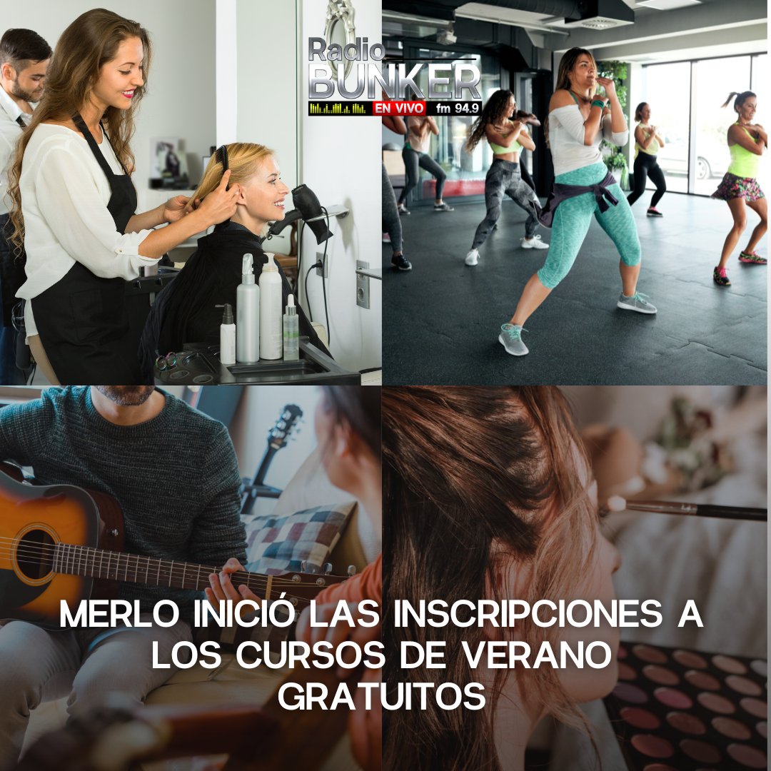 #Noticias #Merlo
📌⛱ El Municipio de Merlo abrió las #inscripciones para los #CursosGratuitos de Verano, dirigidos a personas de entre 13 y 29 años.

Se pueden inscribir desde el 14 al 17 de enero de 10:00 a 18:00 horas, a través del número telefónico (0220) 486-0213.