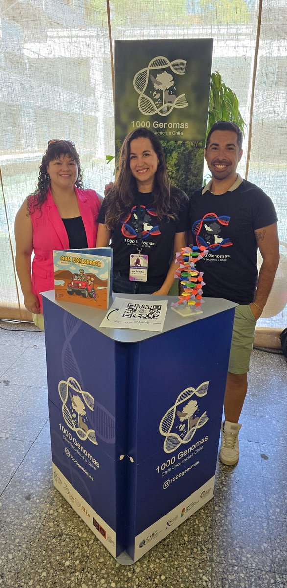 MilenioBASE's tweet photo. 🟣  Rol de la Ciencia, Genética y Antártica ¿Cómo se estudia desde #Chile? Seguimos en @congresofuturo junto a nuestros amig@s @1000genomascl @mileniocrg 🧬 ¿Ya nos visitaste?  🇦🇶 Te esperamos con @U_Antartica @LEMi_UCh en nuestro stand conjunto: 2do piso de @Centro_Ceina 🔬🤩 https://t.co/KKC2WO8EvD