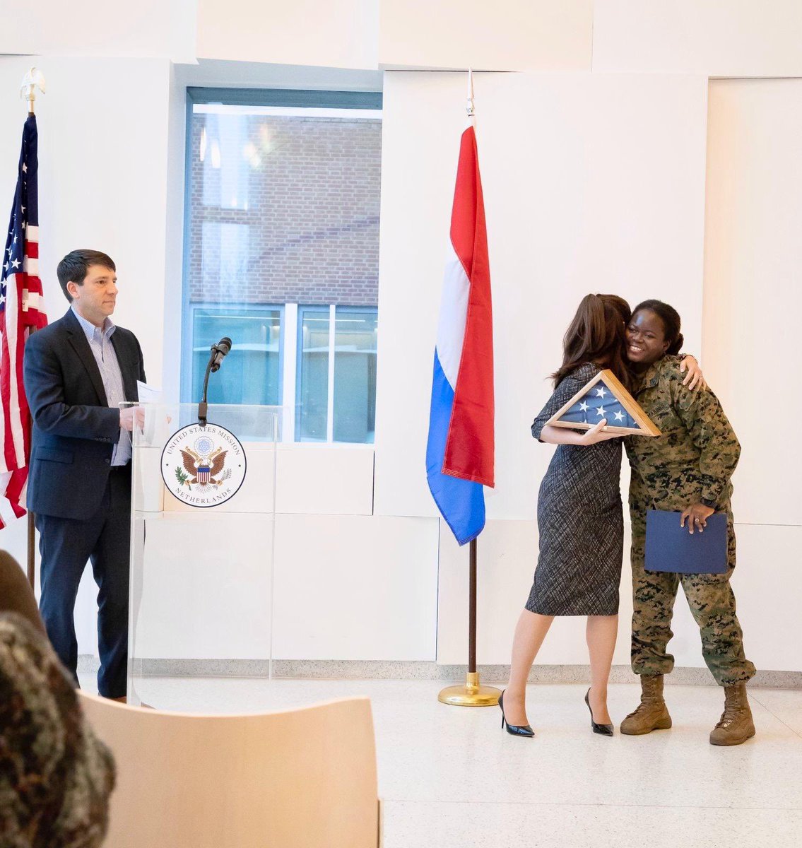 Thank you to my U.S. Mission family for the incredible love and support you have shared with me as I served as your U.S. Ambassador to the Kingdom of the Netherlands! It was deeply meaningful for me to express a heartfelt THANK YOU at our last Mission Town Hall today with each