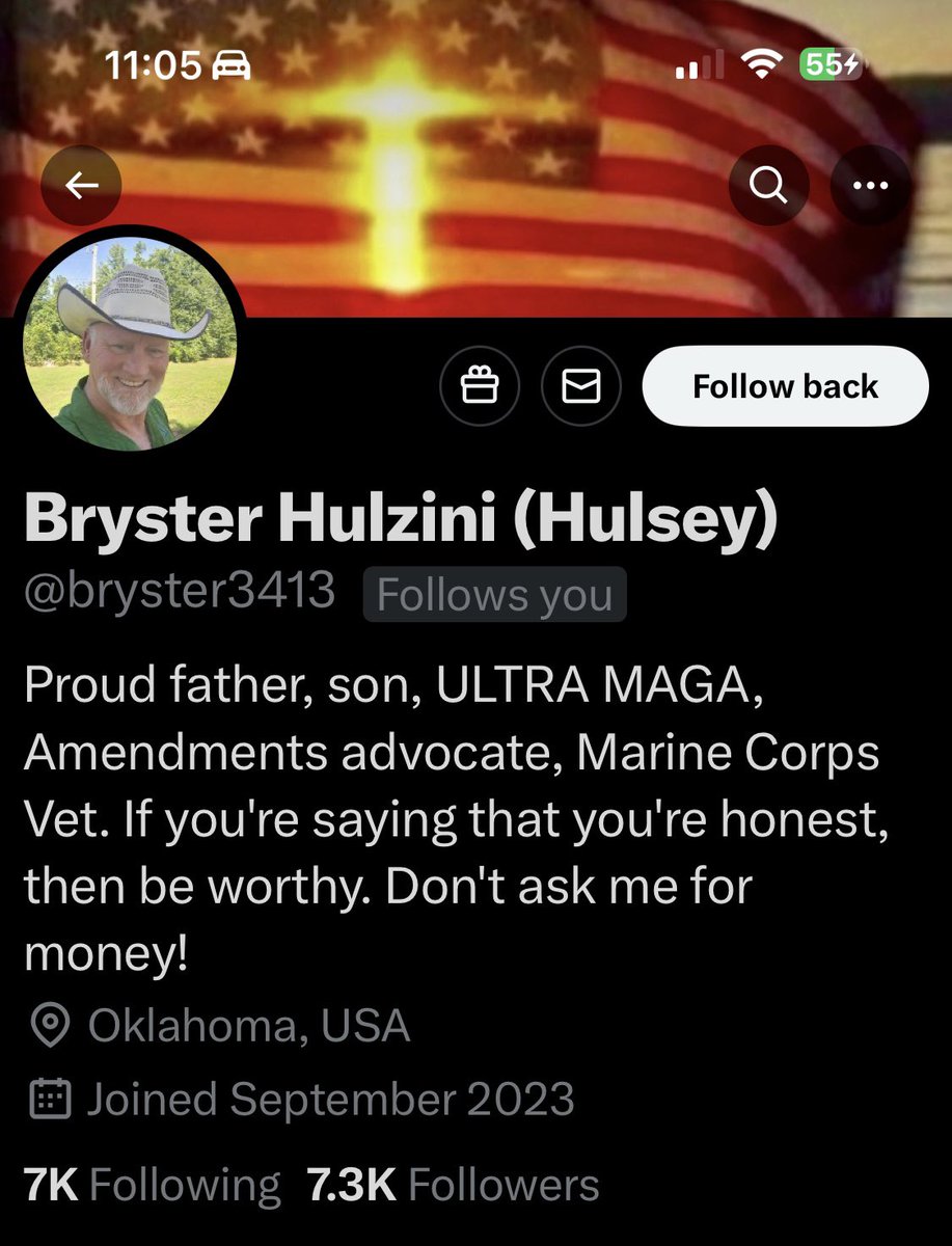 Conservative Cat (@lynnhall268) on Twitter photo Please give <a href="/bryster3413/">Bryster Hulzini (Hulsey)</a> a follow and a repost or shoutout to show our appreciation for his service.
Marine Corps Veteran
Thank you for your service. We appreciate you. Please give <a href="/bryster3413/">Bryster Hulzini (Hulsey)</a> a follow and a repost or shoutout to show our appreciation for his service.
Marine Corps Veteran
Thank you for your service. We appreciate you.