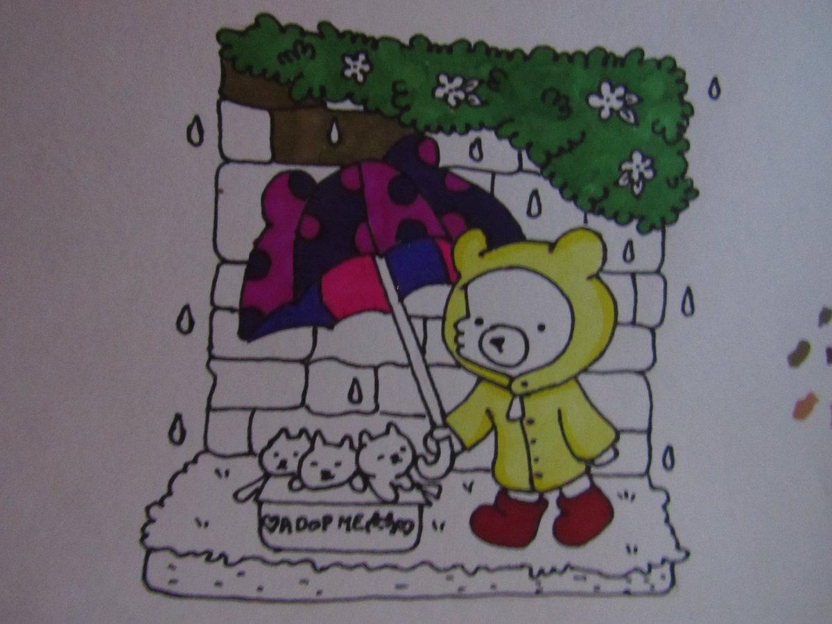 BrisaXXD's tweet photo. 😺🐈☔
#cocowyo #cocowyocoloring #cocowyocoloringbook
#adultcoloring #coloringhobby #coloringoninstagram #colorirlove #arte_e_colorir #coloriageadulte #worldofcolorists #adultcoloringforum #coloriageantistress #boracolorirtop #lovetocolor #markers #wonderfulcoloring https://t.co/jHeFlCG61t