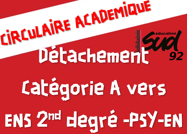 SUDeducation92's tweet photo. 📁Circulaire académique📁

Détachement et intégration des fonctionnaires de catégorie A dans les corps d’enseignement du 2nd degré, d’éducation et de psychologue - Rentrée scolaire 2025

⚠️ Candidatures du 13 janvier au 7 février 2025 ⚠️ 

⬇️⬇️⬇️
https://t.co/7Fa2ja3rcR https://t.co/0jXgyAmX9x