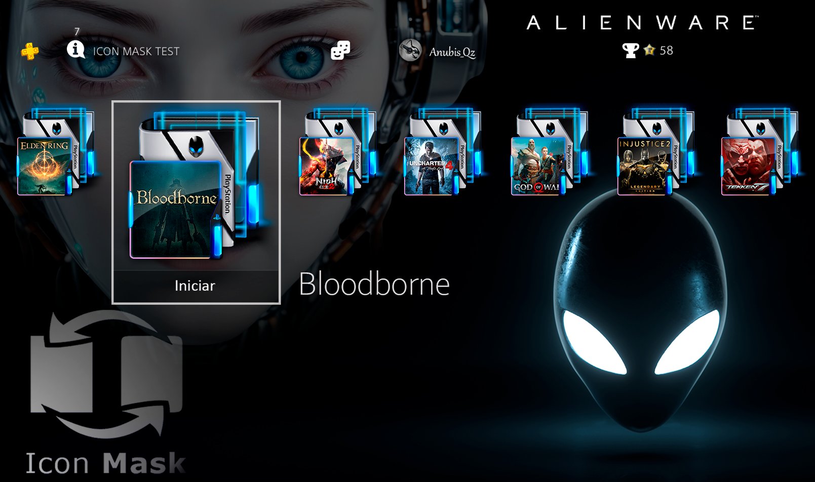 Alienware Logo Icon For Inner Blue Circle, Alienware Logo, Png