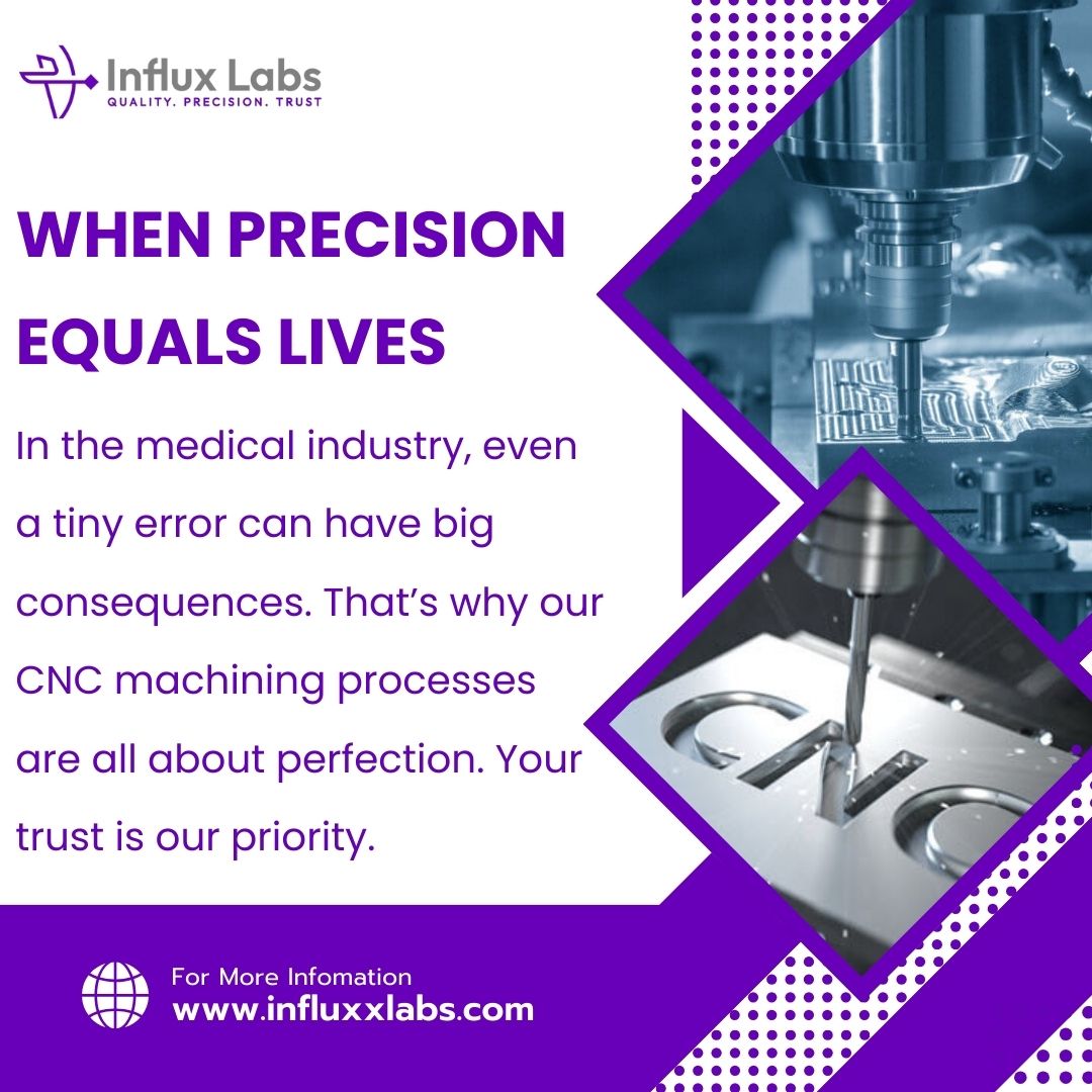 Influx_Labs's tweet image. In the medical field, precision saves lives. Our CNC machining is built for perfection—because every detail matters. 🛠️💚 #CNCPrecision #MadeInCanada #HealthTechCanada #TechThatHeals #canada