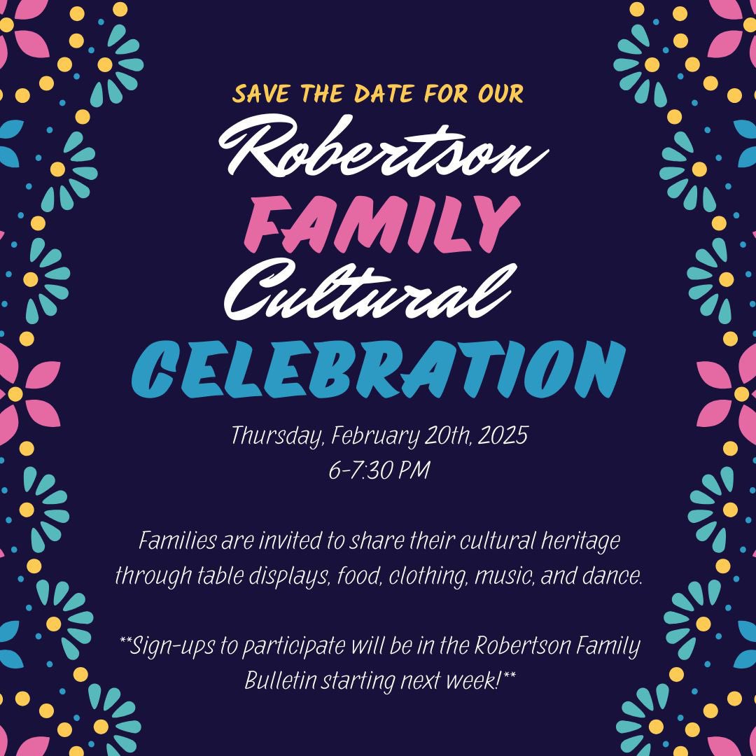 Robertson Elementary (@robertson_elem) on Twitter photo It’s sure to be a wonderful evening celebrating the many cultures that make Robertson great! #RESUbuntu It’s sure to be a wonderful evening celebrating the many cultures that make Robertson great! #RESUbuntu
